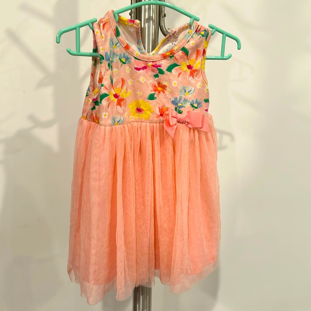 Peach floral koala kids dress 18 months old
